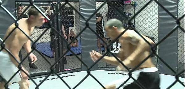  The winner of the cage fight immediately gets a fuck as a trophy